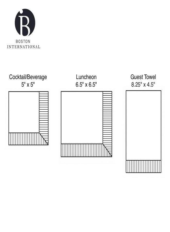 بوسطن انترناشيونال مناديل حفلات من مجموعة IHR Ideal Home Range، مجموعة روزان بيك للعطلات، عبوة مناديل غداء ورقية للاستخدام مرة واحدة، 3 طبقات، 6.5 بوصة × 6.5 بوصة، مزينة برسومات كسارات البندق وأشجار الزينة، 20 منديلًا - Image 4