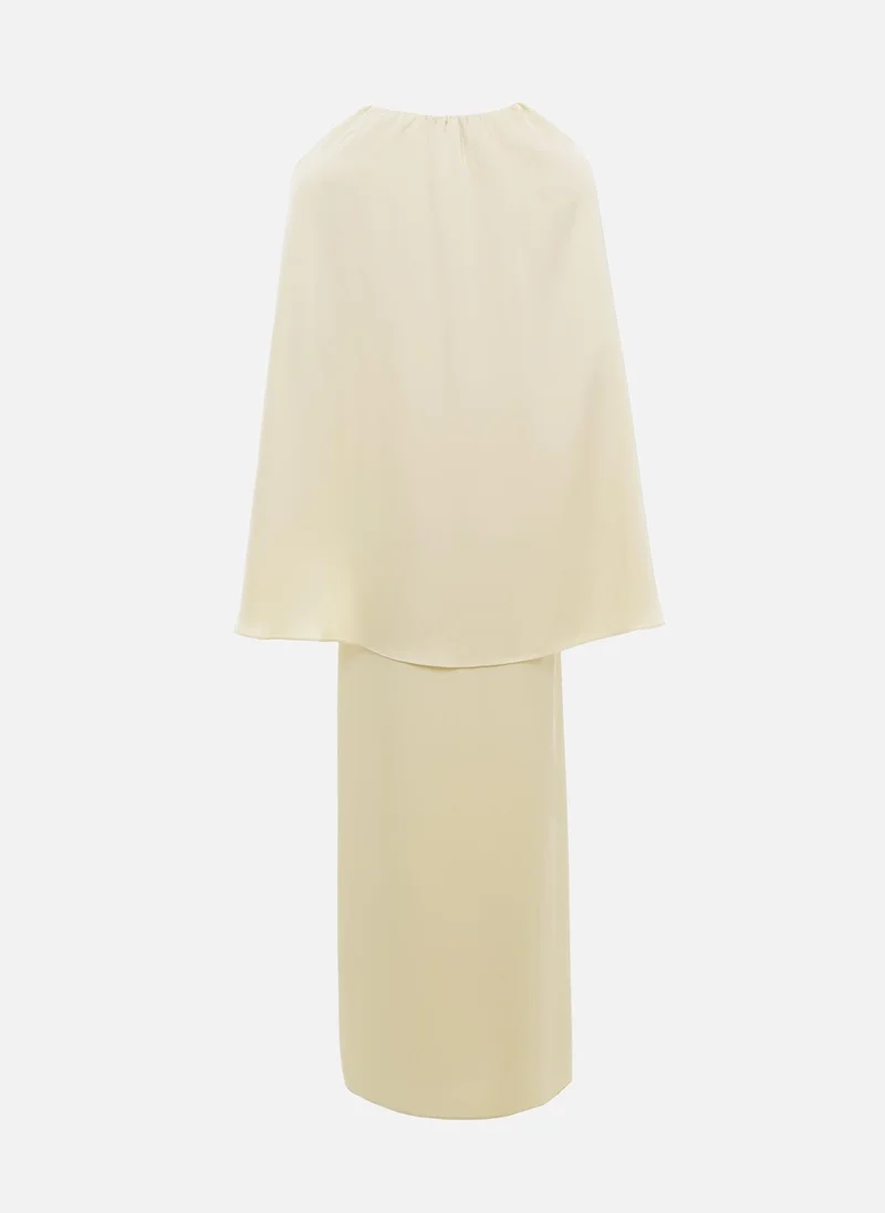 Lichi  Maxi dress with matching cape for Women | Best Price UAE