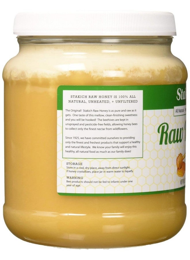 Stakich Raw Honey - Pure, Unprocessed, Unheated, Kosher - 5 Pound (80 Ounce) - Image 2
