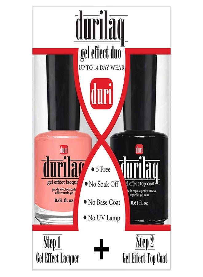 duri Durilaq, D599 Call Me Maybe, Pastel Coral Opaque Gel Effect Lacquer, 0.61 fl.oz. - Image 3