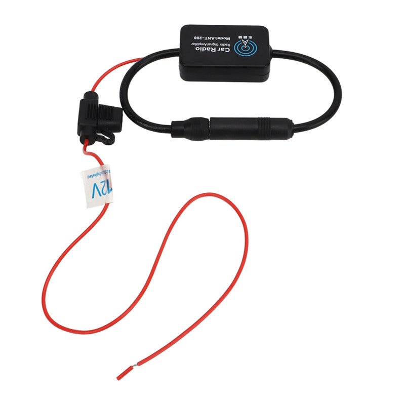 FM Radio Signal Booster 25-30dB High Gain Car Stereo Antenna Signal Amplifier - Thickened Shielding Cover Electromagnetic Interference Protection for Car Audio Head Unit Receiver - Image 4