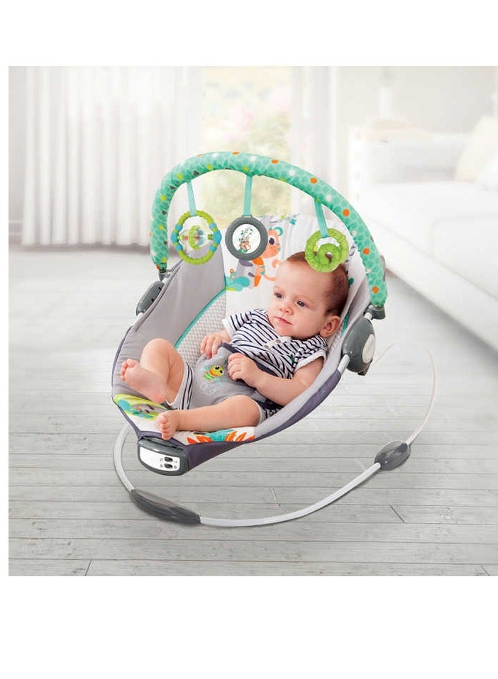 Mastela Comfortable baby rocking chair with hanging toys and music for baby's comfort and entertainment