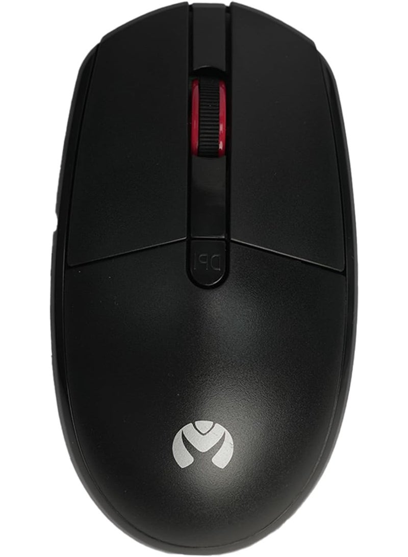 طقم لوحة مفاتيح وماوس لاسلكي MIKUSO KB-C013 Pro بتردد 2.4 جيجاهرتز، لوحة مفاتيح كاملة الحجم بـ 104 مفتاح، ماوس قابل للتعديل بثلاثة مستويات DPI (800/1200/1600)، مستقبل USB، مدى 10 أمتار، يعمل مباشرةً بمجرد التوصيل مع أنظمة ويندوز وماك. - Image 3