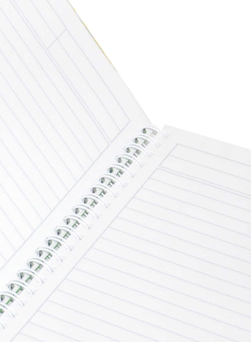 FIS Pack of 5  Spiral Hard Cover Notebook 9X7 Inches (22.86 X 20.32 CM) Single Line,With Border,100 Sheets-Parrot -FSNBS97NA230 - Image 2