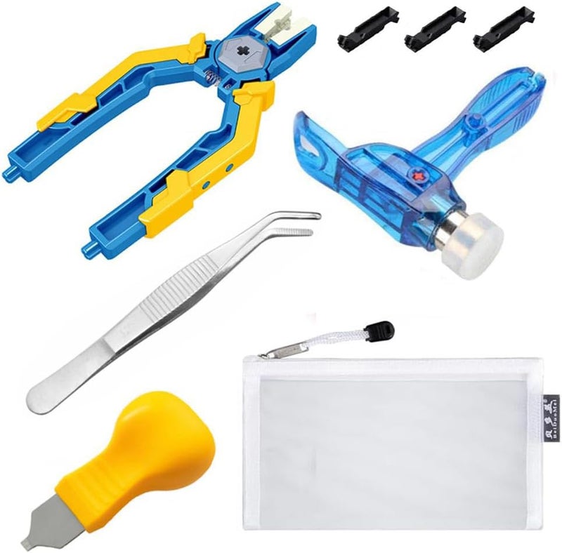 ENHANA Separator Tool Kit Brick Tools Building Blocks Tech Blocks Building Blocks Tool Set Including 1 MultiFunctional Hammer 1 Pliers 1 Tweezers and 1 Pry Knife - Image 1