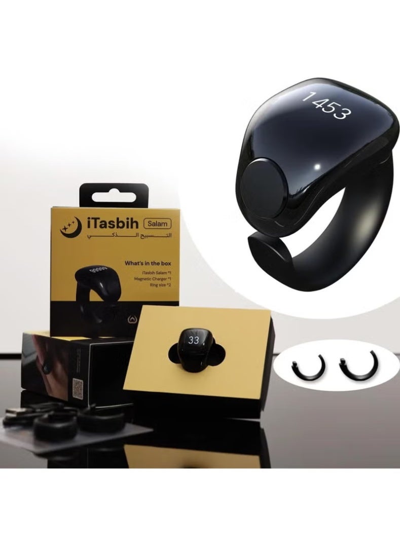 WESLAMIC Smart Tasbih Zikr Ring with OLED Display, App Support & Prayer Reminders - Image 2