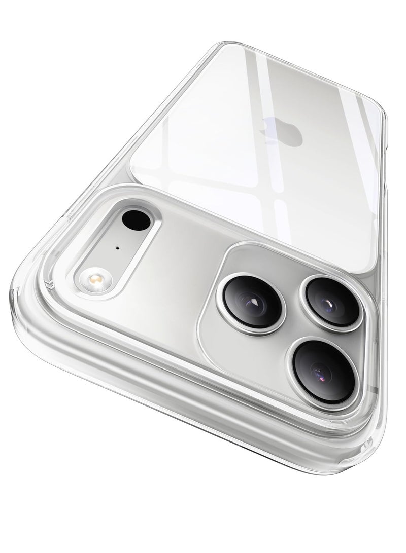 بورتوني غطاء آيفون 17 برو ماكس شفاف نحيف مقاوم للخدش ومضاد للسقوط لهاتف آيفون 17 برو ماكس حافظة هاتف واقية مضادة للصدمات لهاتف آيفون 17 برو ماكس 6.9 بوصة - Image 1