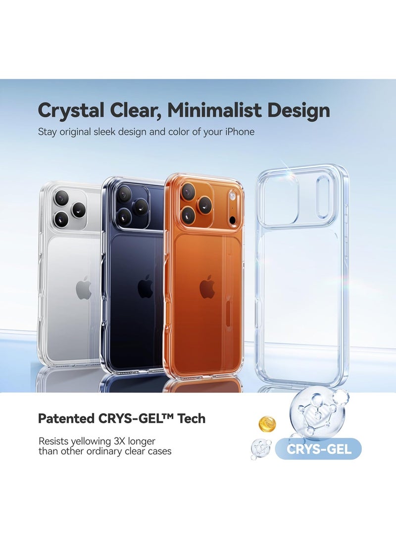 بورتوني غطاء آيفون 17 برو ماكس شفاف نحيف مقاوم للخدش ومضاد للسقوط لهاتف آيفون 17 برو ماكس حافظة هاتف واقية مضادة للصدمات لهاتف آيفون 17 برو ماكس 6.9 بوصة - Image 4