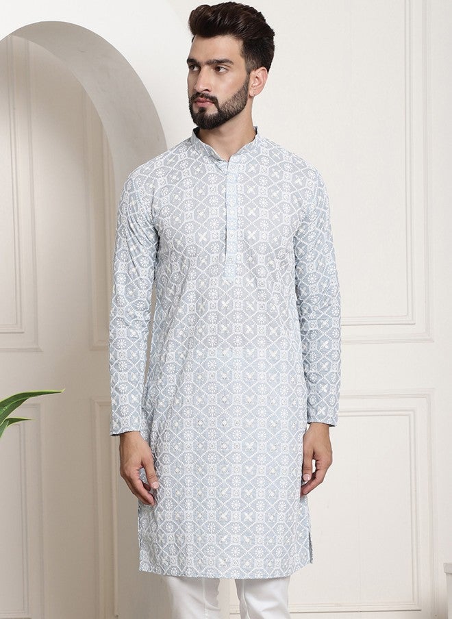 Sojanya Cotton Ethnic Motifs Kurta for Men - Image 2