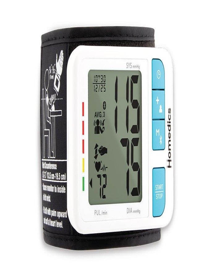 هوميديكس جهاز قياس ضغط الدم Homedics 700 Series للاستخدام المنزلي، يعمل بلمسة واحدة، نتائج دقيقة، يدعم 2 مستخدمين، مع تقنية بلوتوث لاسلكية لتطبيق Homedics Health (ذكي) - Image 1