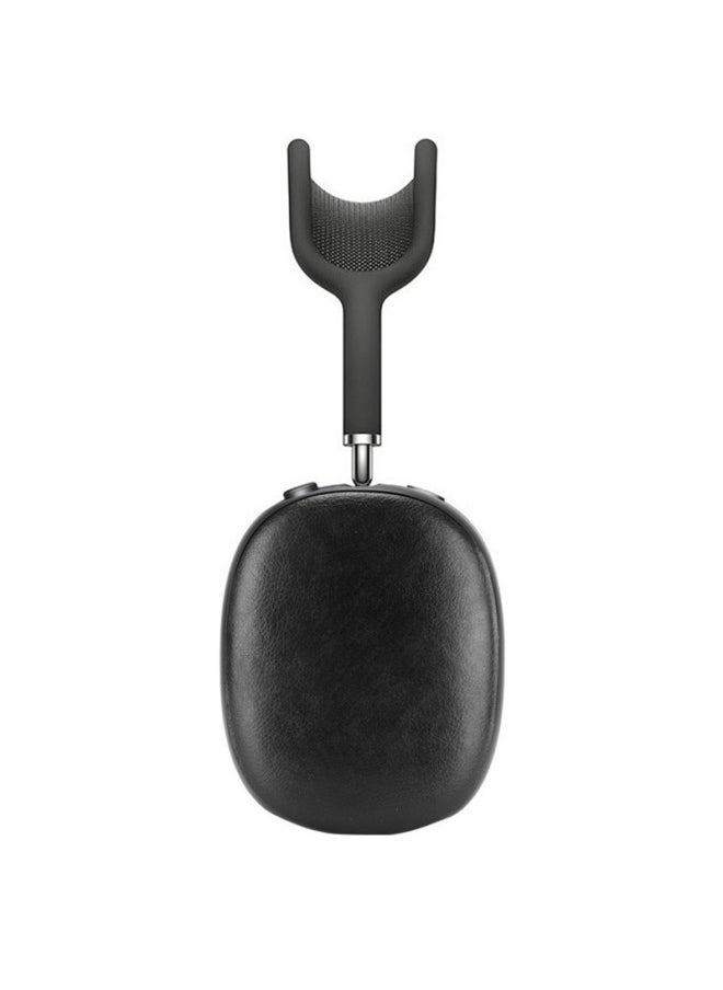 Generic - For Apple AirPods Max Headphone Protective Case Litchi Pattern Solid Color Leather Protective Case AirPods Max-Color:Grey - Image 1