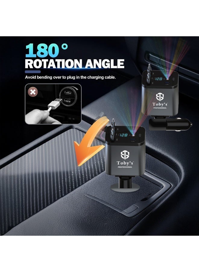 Toby's Toby’s Professional 12.8V 2.4A 5-In-1 Car Charger – Fast Charging for Apple Series Devices, Compact Cigarette Lighter Adapter for iPhone, iPad & More - Image 5