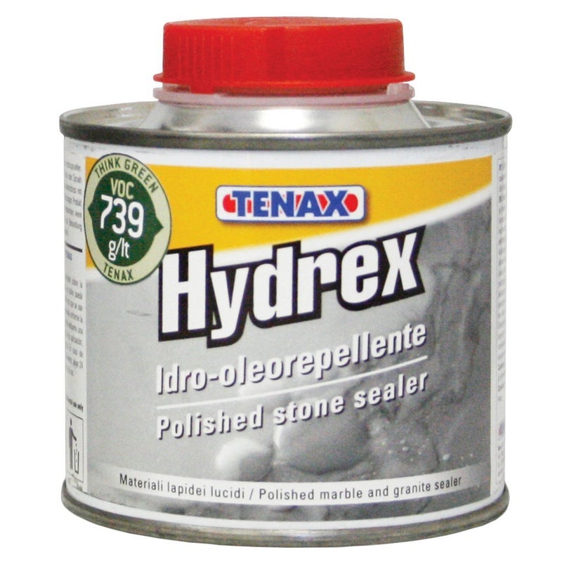 Tenax Hydrex Polished Stone Sealer - 1/4 Liter for Granite, Marble, and Concrete