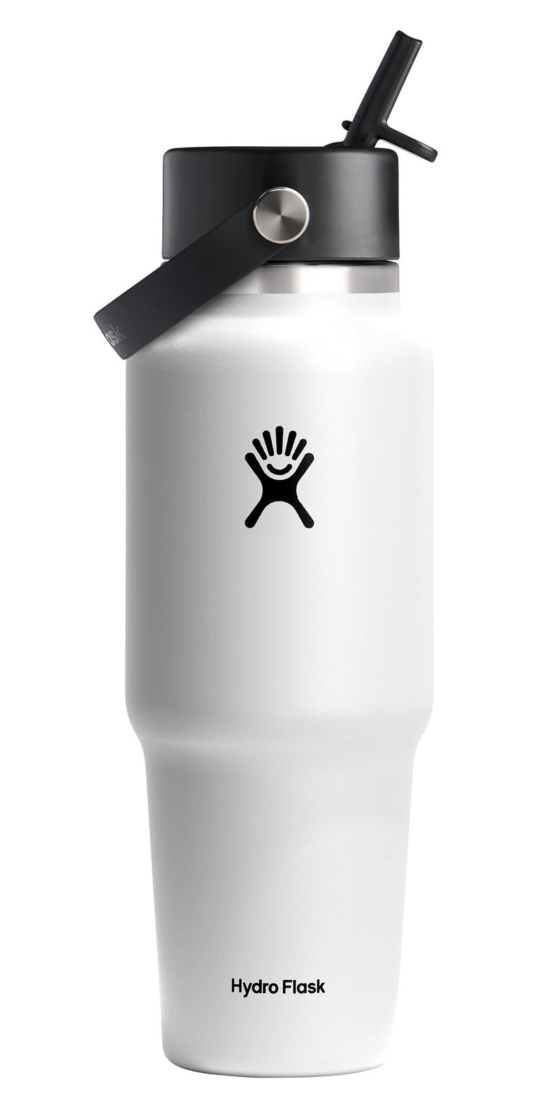 Hydro Flask 32 Oz Wide Flex Straw Travel Bottle White - Image 1
