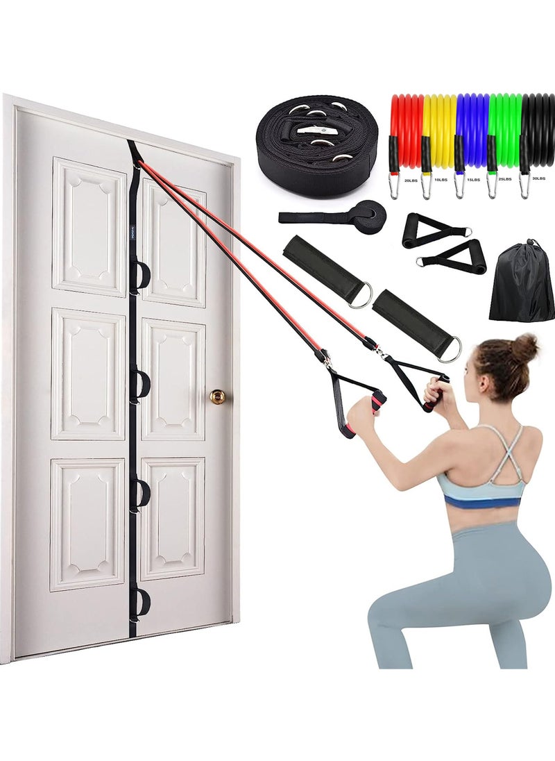 Rock Pow Resistance Bands Exercises Multi Point Anchor Gym Attachment for Home Fitness Portable Door Band Resistance Workout Equipment Easy to Install Punch-Free Nail-Free  - Image 1