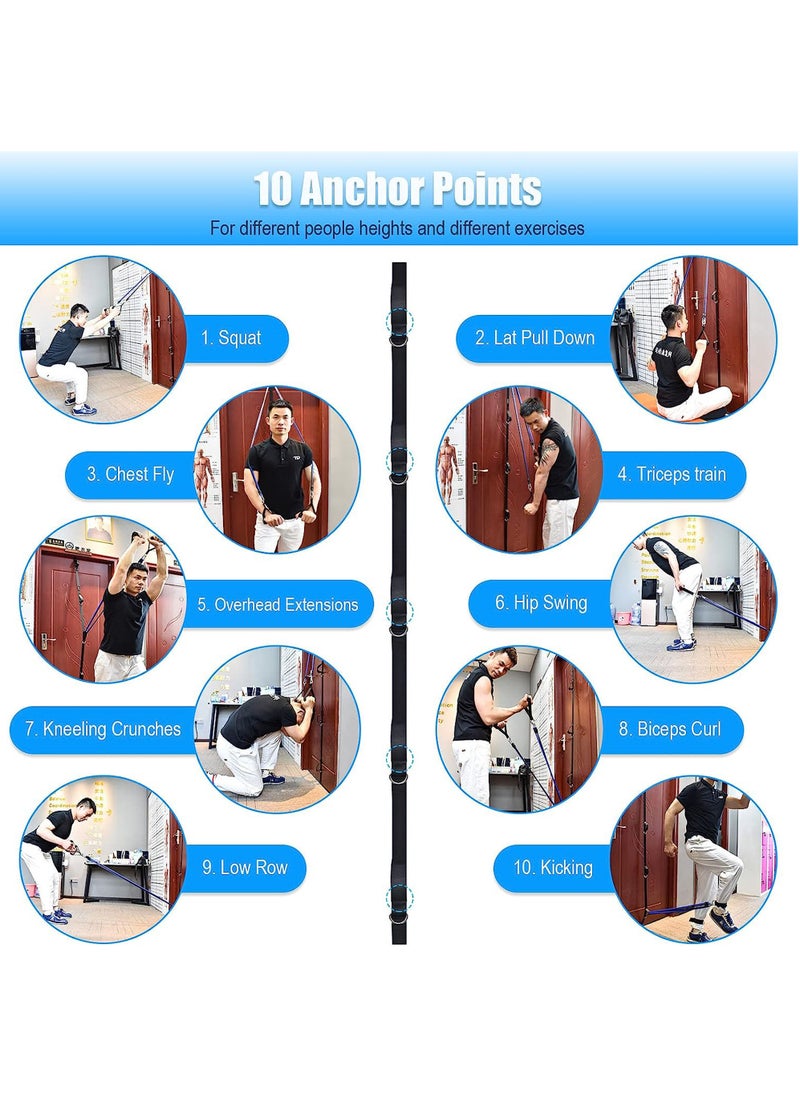 Rock Pow Resistance Bands Exercises Multi Point Anchor Gym Attachment for Home Fitness Portable Door Band Resistance Workout Equipment Easy to Install Punch-Free Nail-Free  - Image 3