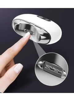 Yuwell Automatic Electric Nail Clippers Professional Nail Trimmer For Adults Seniors Infant Baby Kids Men Women White  - Image 2