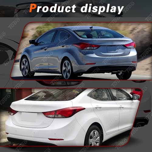 TODO Tail Lights Assembly Compatible with Hyundai Elantra 2014 2015 2016, 924023X230 924013X230 Tail Lamp Fits 2014 Elantra Coupe (Driver and Passenger Side) - Image 5