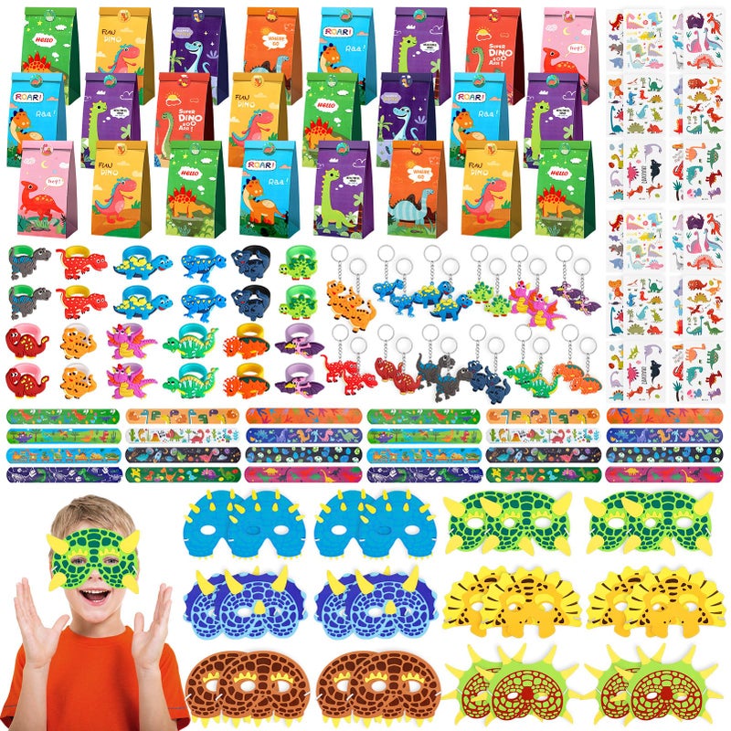 INNOCHEER Dinosaur Party Favors Dinosaur Birthday Decorations 24 Pack Dinosaur Party Supplies Dinosaur Party Decorations Dinosaur Goodie Bags for Birthday Party Favors for Kids 35 48 812 Dino - Image 2