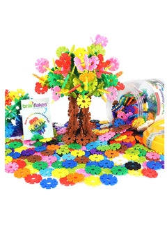 Viahart Brain Flakes Building Toy Set | 500 Piece | Interlocking Plastic Disc | STEM Toy | Building and Construction Set | Educational & Learning Toys for Kids, Children | Plastic