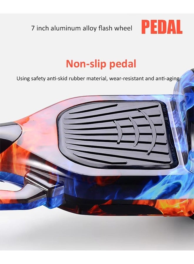 DAREU Kids Smart Hoverboard – 7" Self-Balancing Electric Scooter with LED Lights & Built-In Bluetooth Speaker – Safe & Fun Ride for Children - Image 5