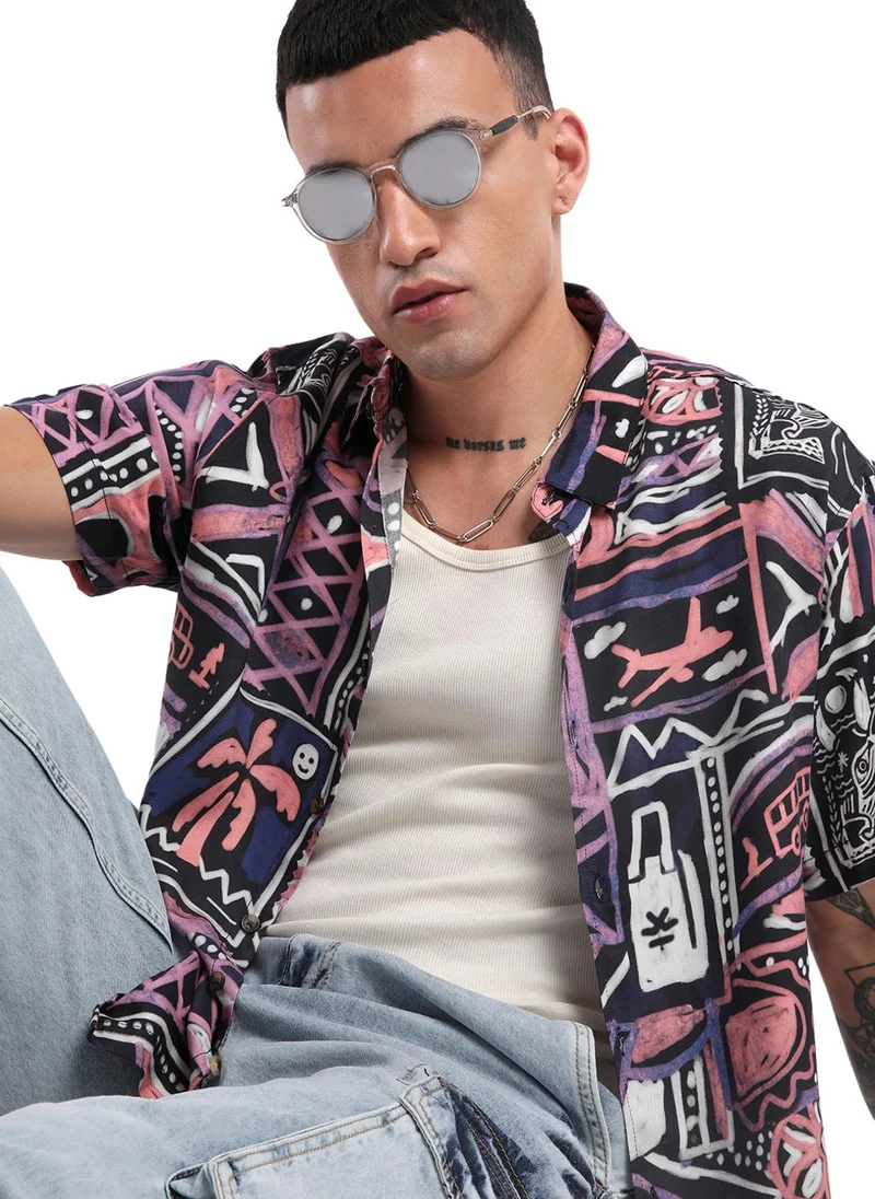 روجن Fluid Flow Printed Shirt