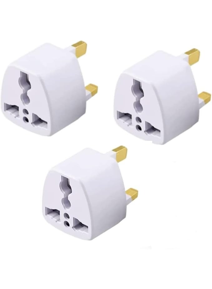 OMAKSS 3 Pieces Universal Travel Plug Adapter, AU UK EU to US, 3-Pin Wall Converter - Image 5