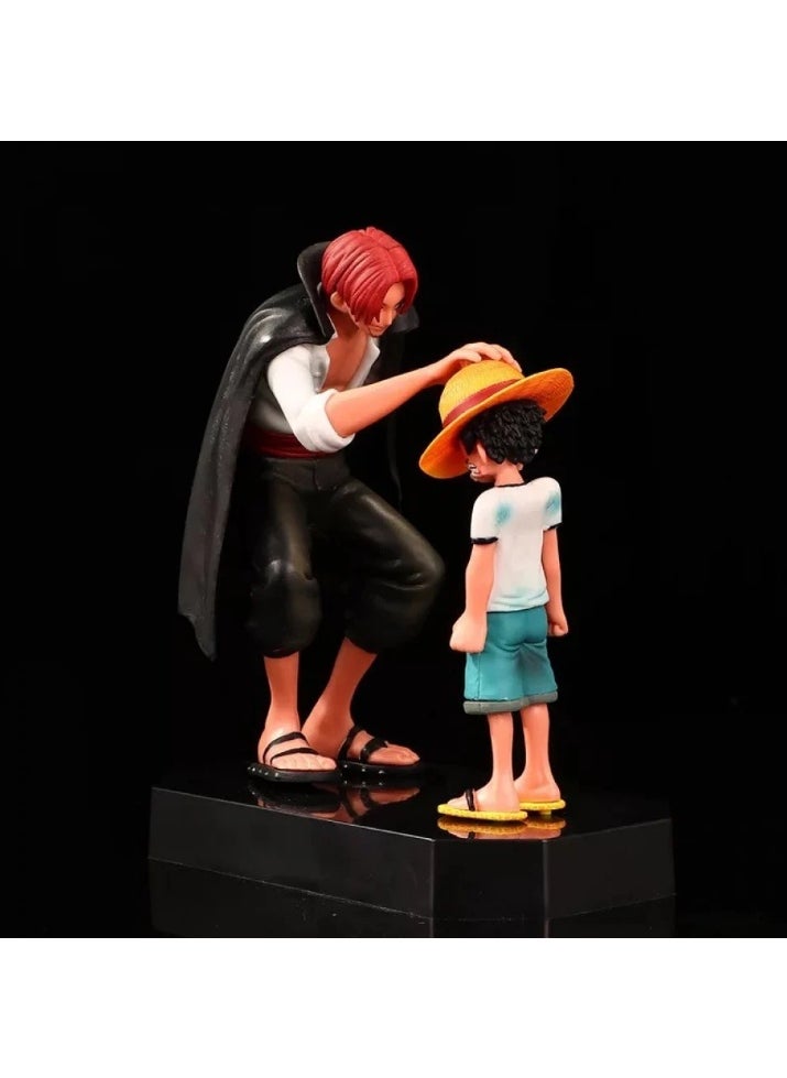 Rally One Piece Anime Figure – Luffy & Shanks Collectible Model, 18cm – Realistic Anime Design  - Image 3