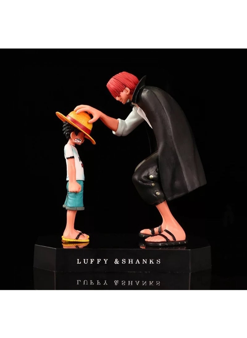 Rally One Piece Anime Figure – Luffy & Shanks Collectible Model, 18cm – Realistic Anime Design  - Image 4
