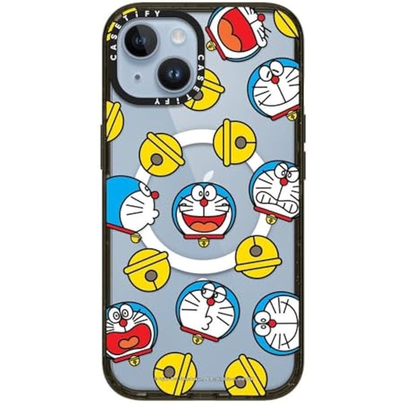 Casetify Impact Case for iPhone 14 【Doraemon Co-Lab / 8.2ft Drop Protection/Compatible with Magsafe】 - Doraemon Icon - Clear Black - Image 4