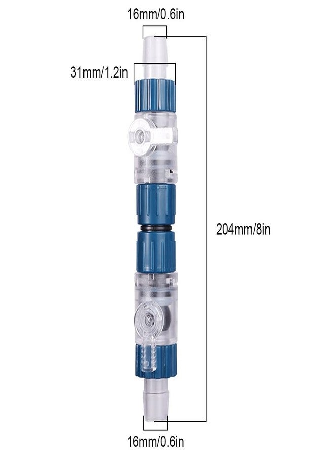 MiOYOOW Aquarium Hose Valve, Fish Tank Hose Connector Fishbowl Water Flow Control Valve with Quick Release Handle for Aquariums Fish Tanks - Image 5