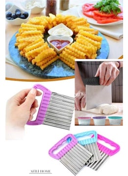 Afili Home Shaped Potato Cutter - Fruit Vegetable Cutter - Dough Cutting Spatula  - Image 1