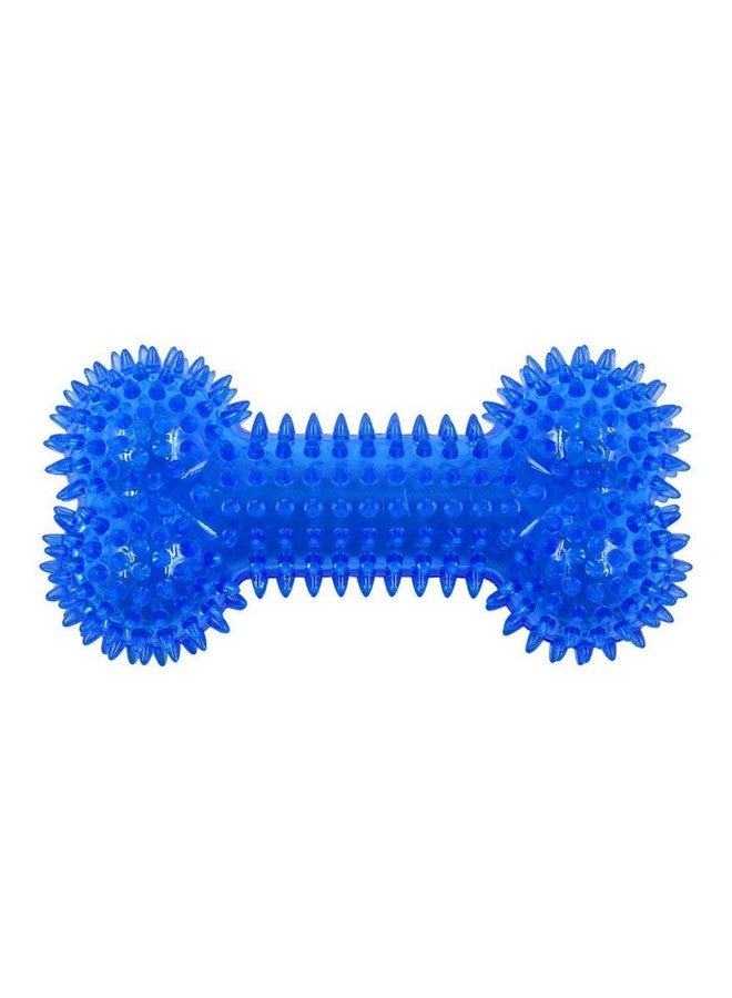 100% Non Toxic Rubber Flavoured Puppy Bone Toy Soft Spike Bone Chew Toy Teething Toy (Soft Spike Bone,Color May Vary) - Image 1