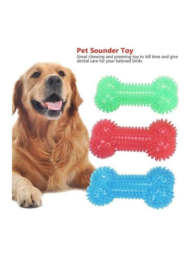 100% Non Toxic Rubber Flavoured Puppy Bone Toy Soft Spike Bone Chew Toy Teething Toy (Soft Spike Bone,Color May Vary) - Image 2