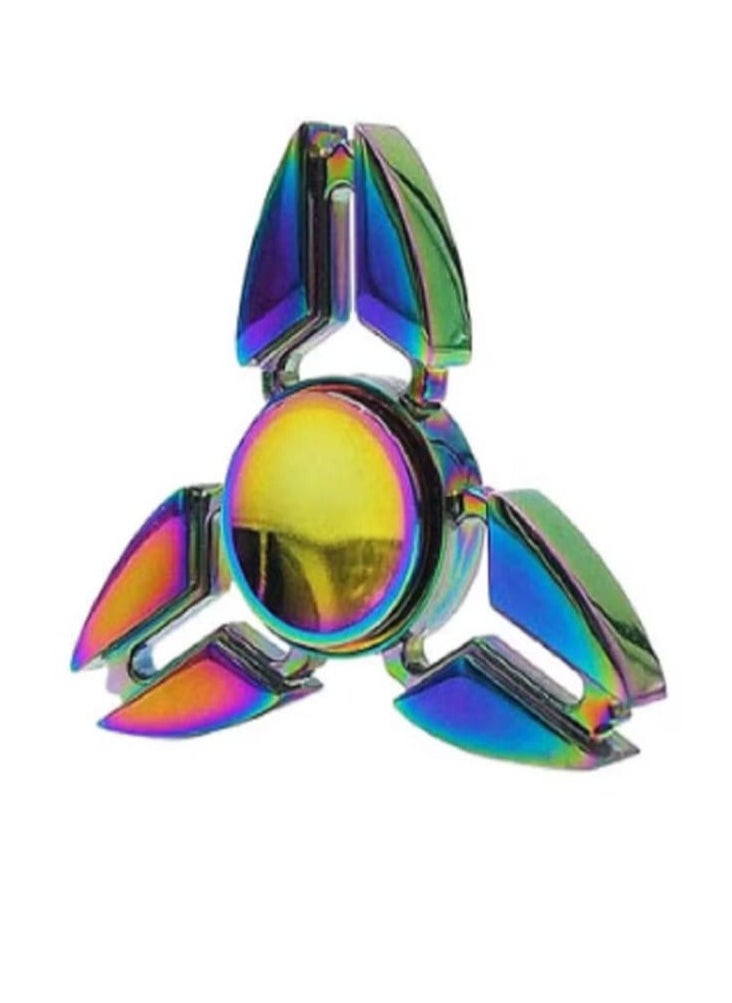 Generic Multi-Color Tri-Head Spinner, Alloy Hand Spinner to Relieve Stress and Anxiety  - Image 1