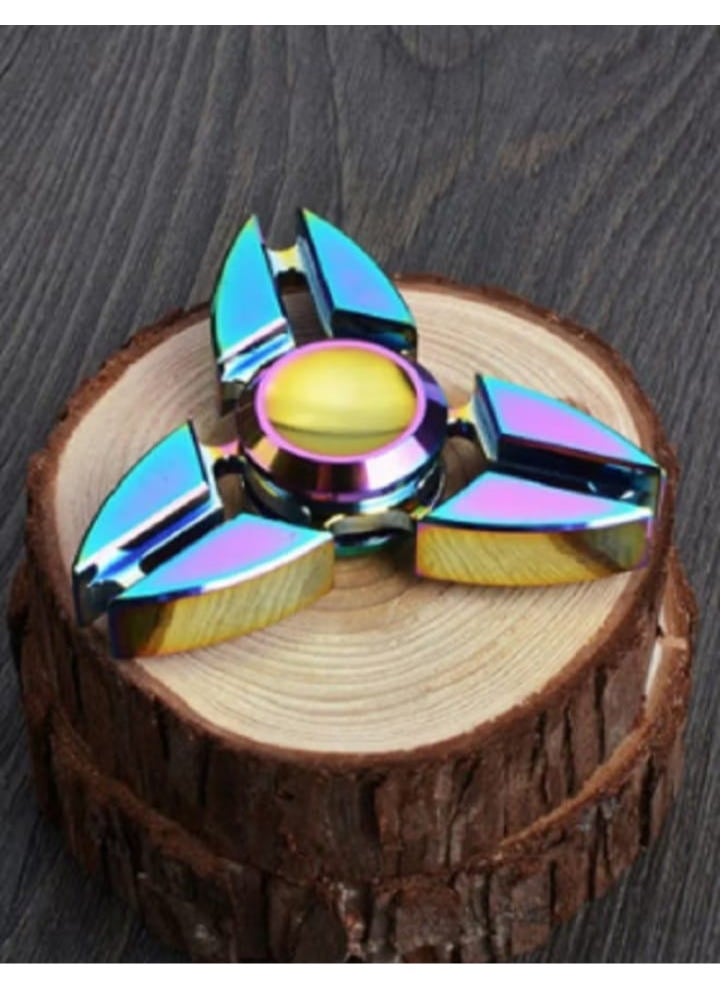 Generic Multi-Color Tri-Head Spinner, Alloy Hand Spinner to Relieve Stress and Anxiety  - Image 3