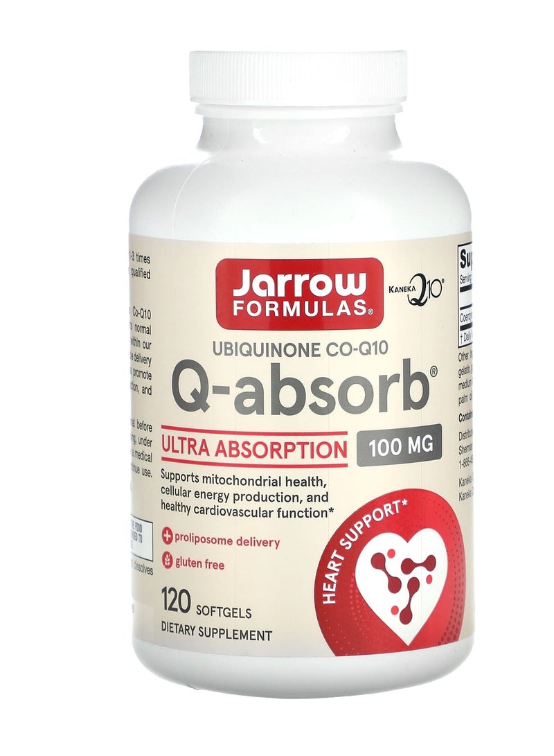 jarrow formulas Q-Absorb, 100 mg, 120 Softgels