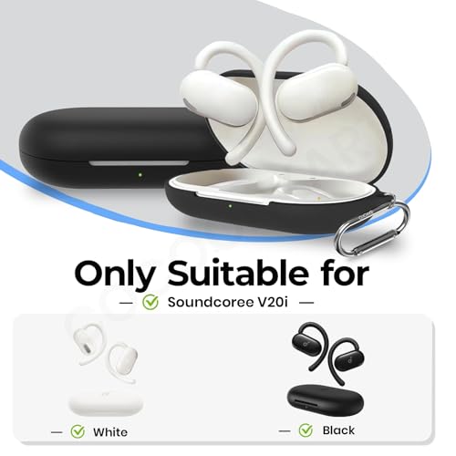 Cocoonkart Silicone Case Cover Compatible for Soundcoree V20i -Black - Image 2