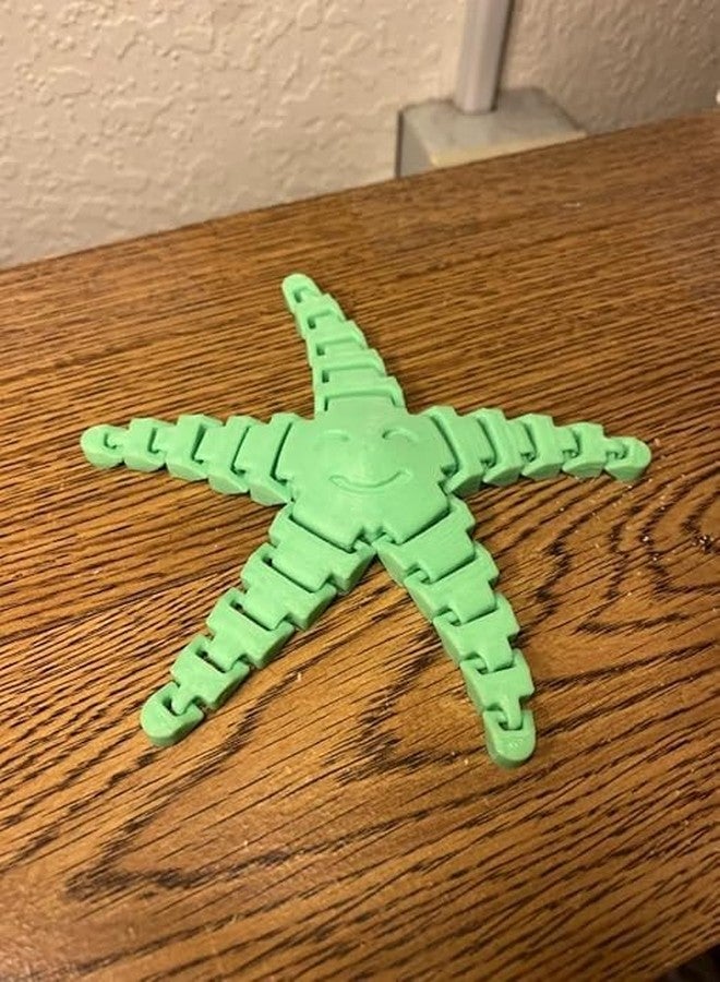 Beoals Starfish Fidget Toy - 3D Printed Flexi Toy for Kids, Adults & Sensory Fun, Multicolor - Image 3