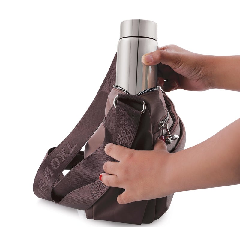 Tosaa Stainless Steel Utensils Juice Bottle Coil Made Premium Leak-Proof Bottle for Water, Smoothie, Juices - Reusable Travel Glass Drinking Fridge Bottles - 300ml - Image 3