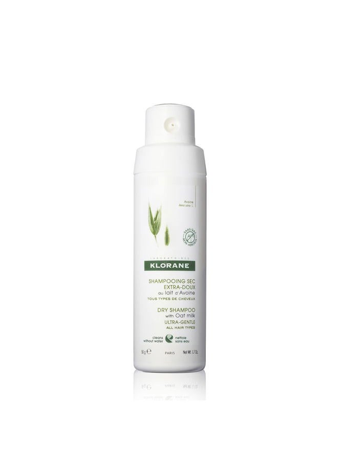 Klorane Dry Shampoo with Oat Milk, Non-Aerosol, Loose-powder, All Hair Types, Ultra Gentle, No White Residue, Paraben & Sulfate-Free Duo (Pack of 2) - Image 1