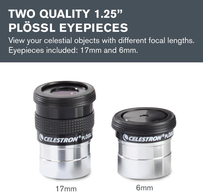 Celestron 1.25-inch Observer's Accessory Kit with Plossl Eyepieces and Filters - Image 2