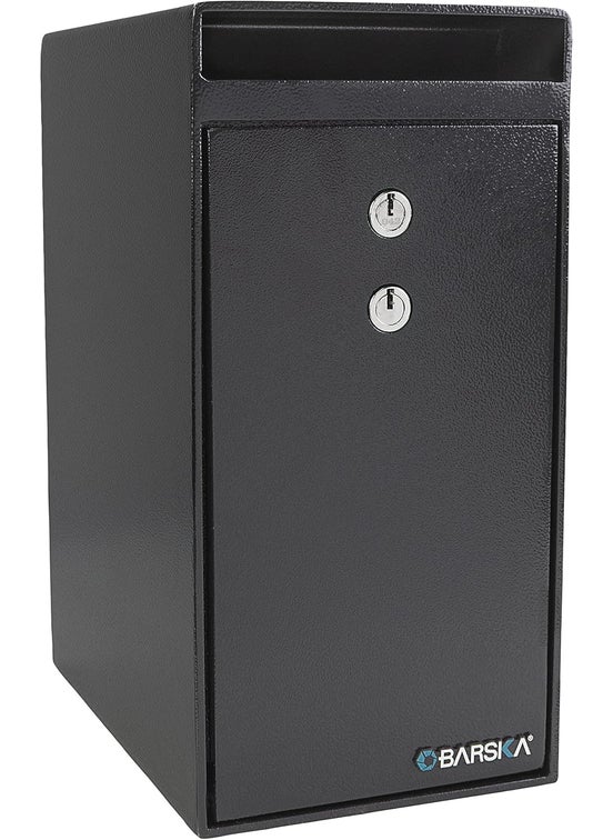 Barska Key Lock Depository Drop Safe Lock Box for Cash Receipts and Keys