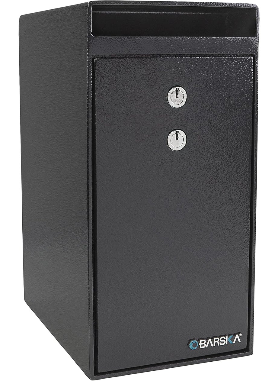 BARSKA Barska Key Lock Depository Drop Safe Lock Box for Cash Receipts and Keys  - Image 1