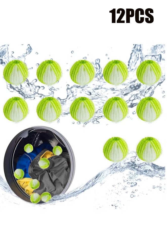 واي جيه عبوة من 12 كرة لإزالة شعر الحيوانات الأليفة للغسالة قابلة لإعادة الاستخدام لالتقاط الشعر في الغسالة لإزالة شعر الحيوانات الأليفة. - Image 1