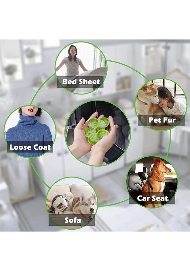 واي جيه عبوة من 12 كرة لإزالة شعر الحيوانات الأليفة للغسالة قابلة لإعادة الاستخدام لالتقاط الشعر في الغسالة لإزالة شعر الحيوانات الأليفة. - Image 5
