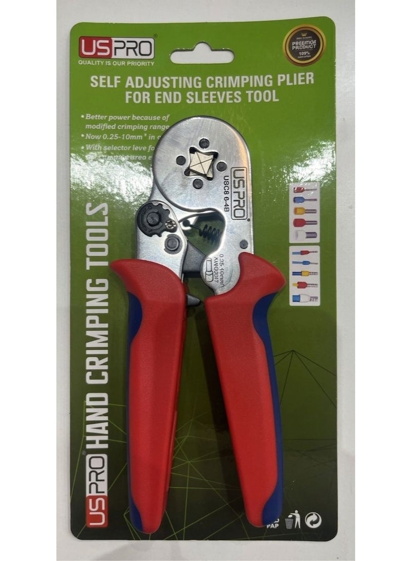 USPRO SELF ADJUSTING CRIMPING PLIER FOR END SLEEVES TOOL - Image 2