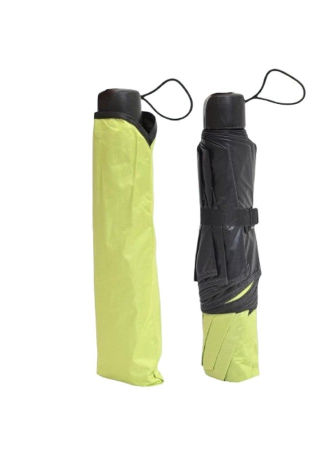 FABINALIV Olive Solid Waterproof Compact 3 Fold Magic Umbrella With Cover (FLUB-1034-Olive) - Image 1