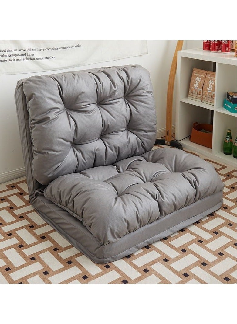 سرير أريكة قابل للطي، تصميم بسحاب مخفي، مسند ظهر قابل للتعديل بخمسة أوضاع، قماش تكنولوجي، مقاوم للماء، أريكة أرضية على شكل حصير التاتامي - Image 1