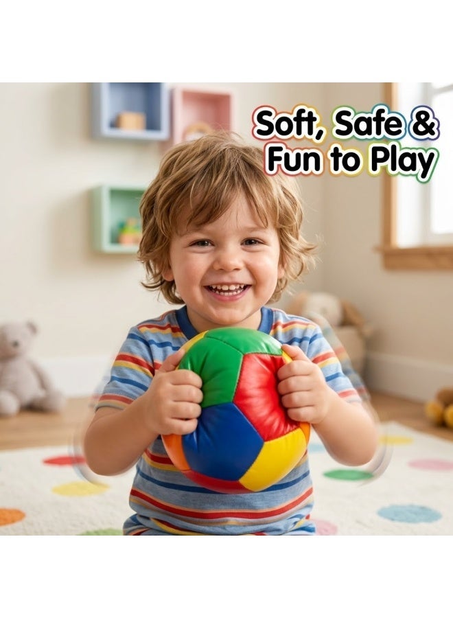 Pack of 2 Soft Dice and Ball Set for Kids and Toddlers – Colorful Plush Learning Toys with Number Blocks and Soft Sensory Ball – Safe Lightweight Baby Activity Toys for Early Learning, Hand Eye Coordination, Motor Skills, Preschool Educational Play Set for Boys and Girls - Image 3